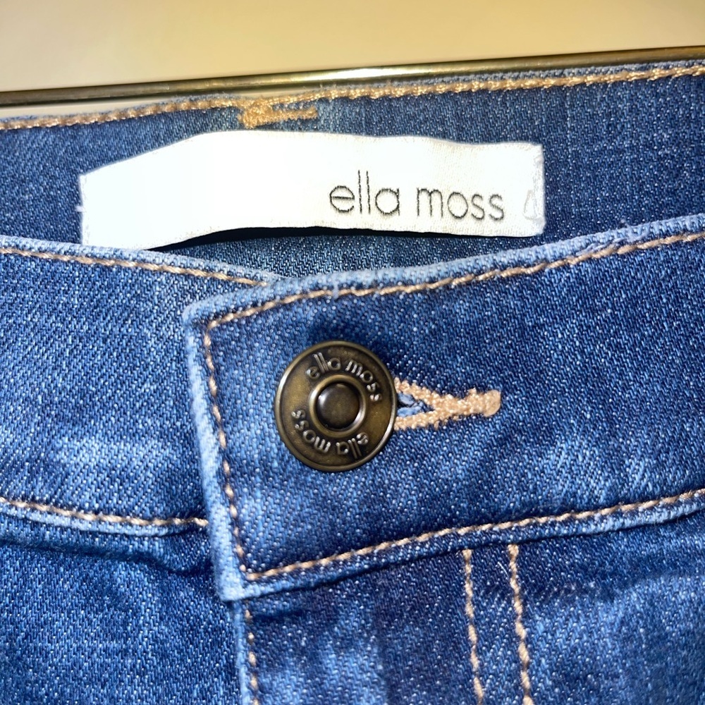 Ella Moss Cropped Wide Leg Jeans 27 - Picture 8 of 11